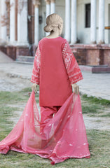 EMBROIDERED CAMBRIC STITCHED 3 PIECE