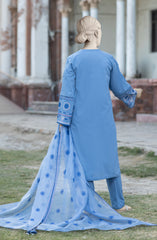 EMBROIDERED CAMBRIC STITCHED 3 PIECE