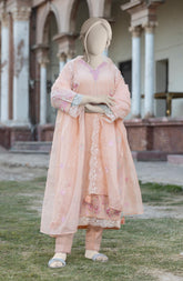 EMBROIDERED CAMBRIC STITCHED 3 PIECE