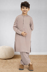 LATTE EMBROIDERED BLENDED KAMEEZ SHALWAR
