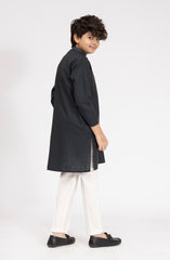 TEAL BLENDED EMBROIDERED KURTA