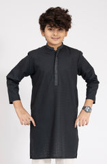 TEAL BLENDED EMBROIDERED KURTA