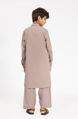 LATTE EMBROIDERED BLENDED KAMEEZ SHALWAR
