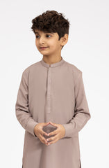 LATTE EMBROIDERED BLENDED KAMEEZ SHALWAR