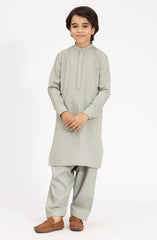 SAGE EMBROIDERED BLENDED KAMEEZ SHALWAR