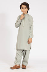 SAGE EMBROIDERED BLENDED KAMEEZ SHALWAR