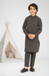 CHARCOAL BLENDED KURTA PYJAMA