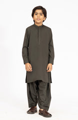 OLIVE-GREEN BLENDED KAMEEZ SHALWAR