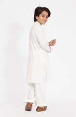 OFF-WHITE BLENDED KAMEEZ SHALWAR