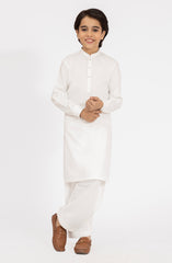 OFF-WHITE BLENDED KAMEEZ SHALWAR