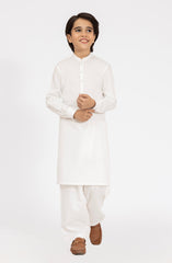 OFF-WHITE BLENDED KAMEEZ SHALWAR
