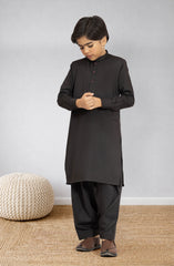 BLACK BLENDED KAMEEZ SHALWAR