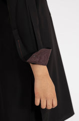 BLACK BLENDED KURTA PYJAMA