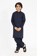NAVY BLENDED KAMEEZ SHALWAR