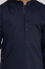 NAVY BLENDED KAMEEZ SHALWAR