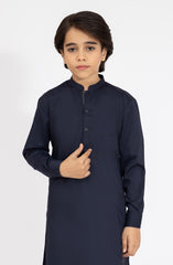 NAVY BLENDED KAMEEZ SHALWAR