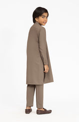 LIGHT-OLIVE BLENDED KURTA PYJAMA