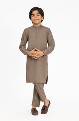 LIGHT-OLIVE BLENDED KURTA PYJAMA