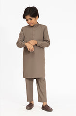 LIGHT-OLIVE BLENDED KURTA PYJAMA