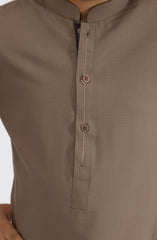 LIGHT-OLIVE BLENDED KURTA PYJAMA