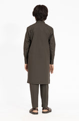 OLIVE-GREEN KURTA PAJAMA