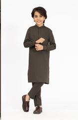 OLIVE-GREEN KURTA PAJAMA