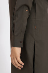 OLIVE-GREEN KURTA PAJAMA