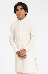 CREAM BLENDED KAMEEZ SHALWAR