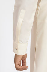 CREAM BLENDED KAMEEZ SHALWAR