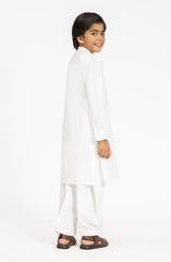 OFF-WHITE BLENDED KAMEEZ SHALWAR