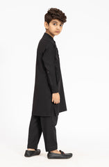 BLACK BLENDED KURTA PYJAMA