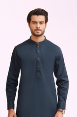 NAVY 100% COTTON KAMEEZ SHALWAR
