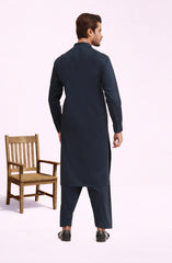 NAVY 100% COTTON KAMEEZ SHALWAR