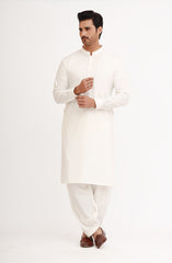 OFF WHITE BLENDED KAMEEZ SHALWAR
