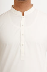 OFF WHITE BLENDED KAMEEZ SHALWAR