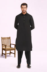 BLACK 100% COTTON KAMEEZ SHALWAR