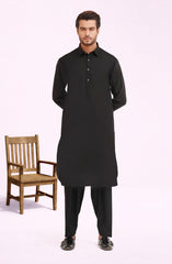 BLACK 100% COTTON KAMEEZ SHALWAR