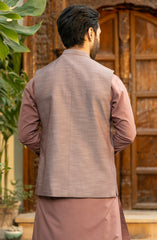 TEA PNK BLENDED WAISTCOAT