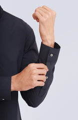 NAVY BLENDED KAMEEZ SHALWAR