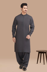 CHARCOAL BLENDED KAMEEZ SHALWAR