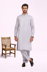PASTEL-BLUE BLENDED KAMEEZ SHALWAR