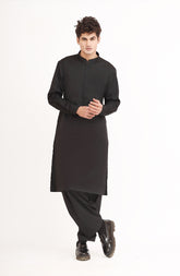 BLACK BLENDED KAMEEZ SHALWAR