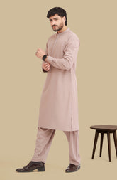 LATTE BLENDED EMBROIDERED KAMEEZ SHALWAR