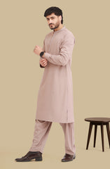 LATTE BLENDED EMBROIDERED KAMEEZ SHALWAR