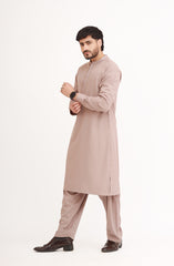 LATTE BLENDED EMBROIDERED KAMEEZ SHALWAR