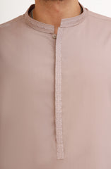 LATTE BLENDED EMBROIDERED KAMEEZ SHALWAR