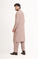 LATTE BLENDED EMBROIDERED KAMEEZ SHALWAR