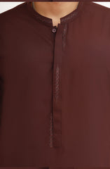 MAROON BLENDED EMBROIDERED KAMEEZ SHALWAR