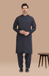 NAVY BLENDED KAMEEZ SHALWAR