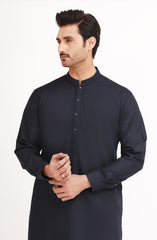NAVY BLENDED KAMEEZ SHALWAR